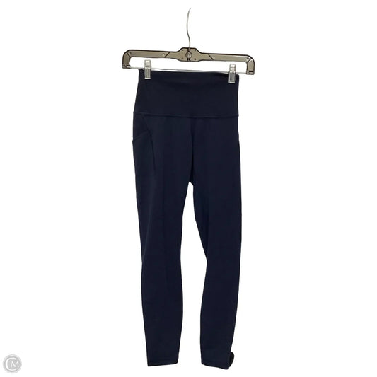 Athletic Leggings By Lululemon In Navy, Size: 4