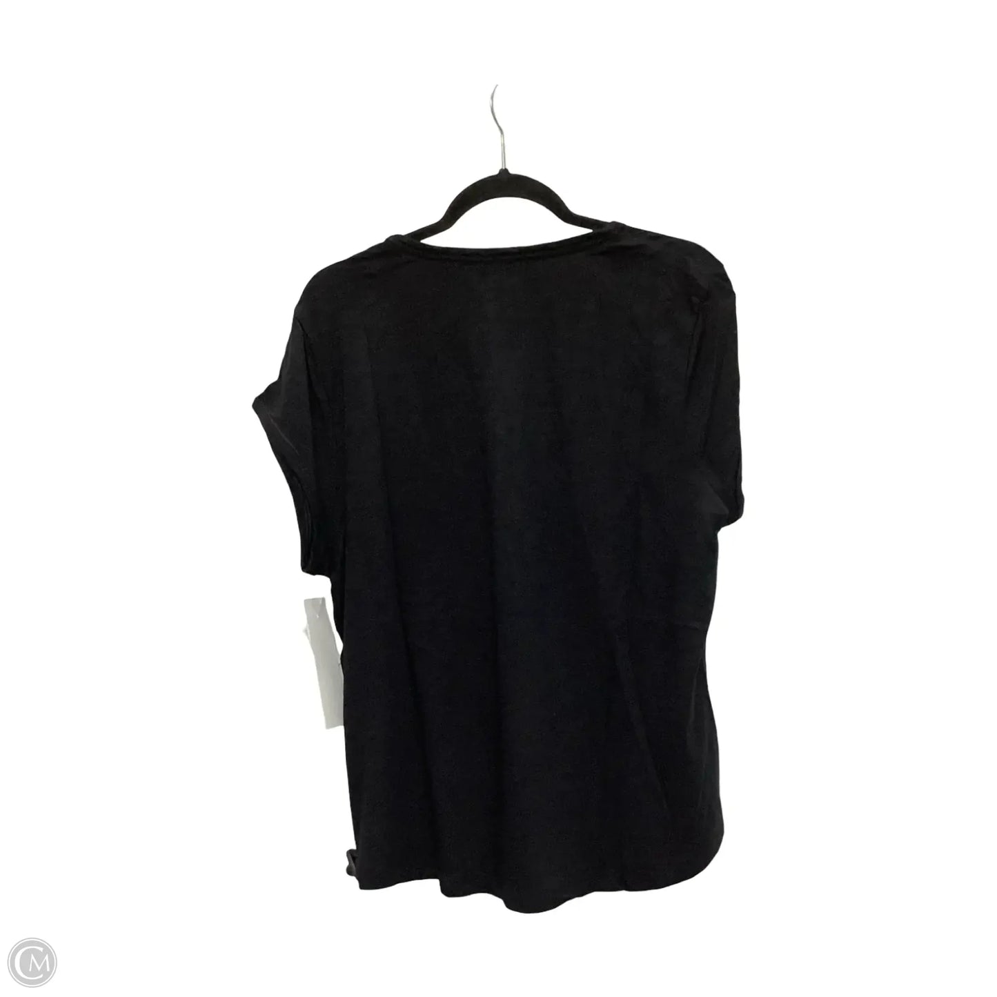 Blouse Short Sleeve By Chicos In Black, Size: Xl