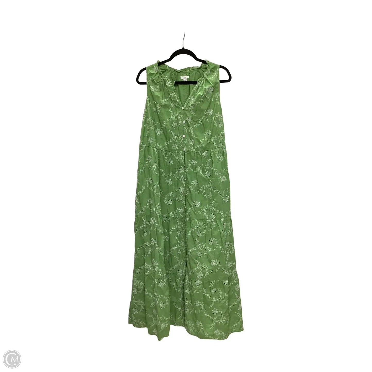 Dress Casual Maxi By J. Jill In Green, Size: Xl