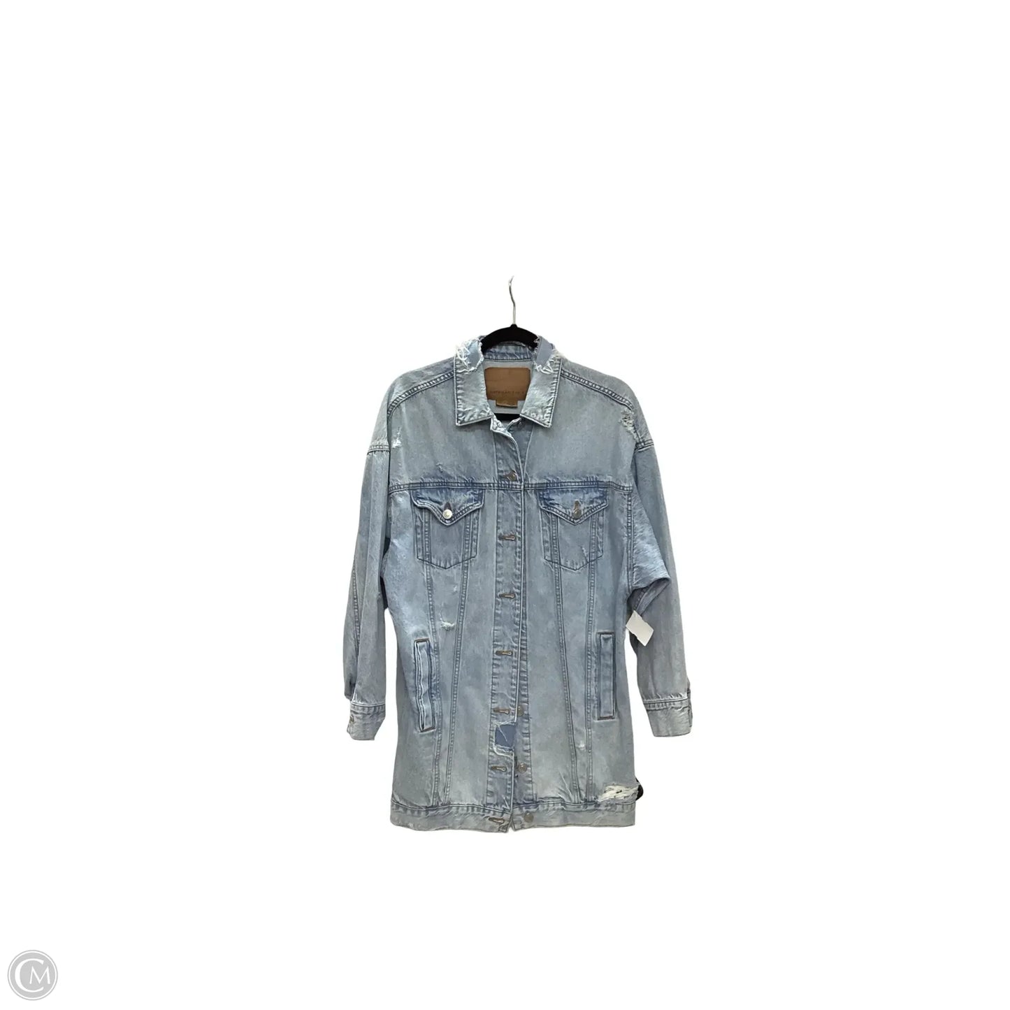 Jacket Denim By American Eagle In Blue Denim, Size: S