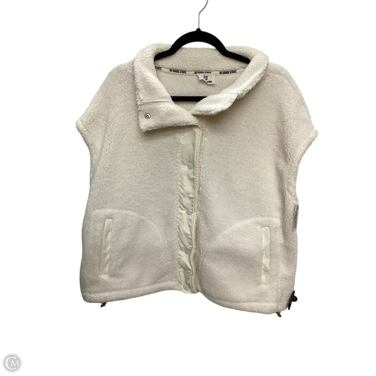 Vest Faux Fur & Sherpa By Clothes Mentor In Cream, Size: M