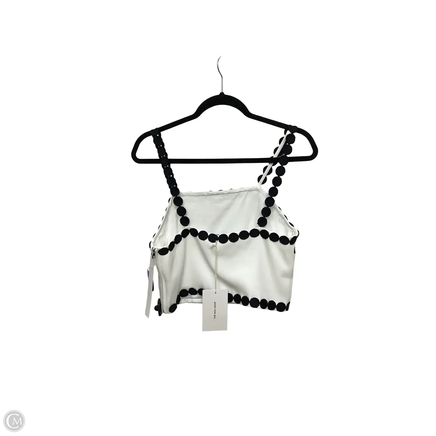 Designer Blouse Sleeveless By The Noli Shop In White, Size: M