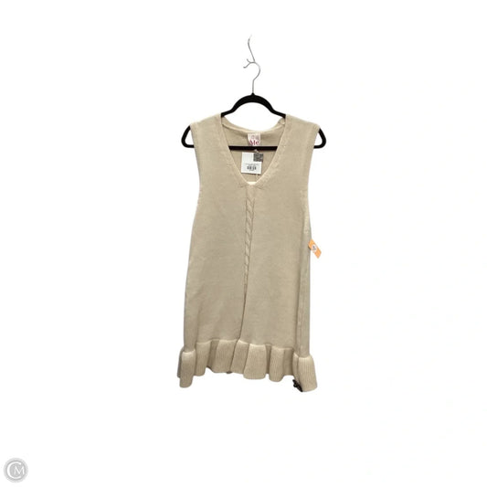 Sweater By Clothes Mentor In Cream, Size: L