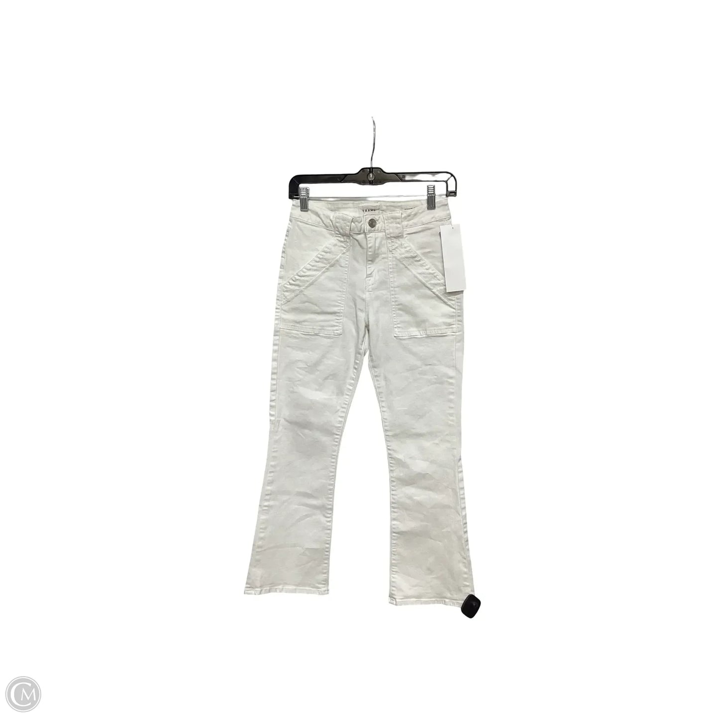 Jeans Boot Cut By Frame In White, Size: 2