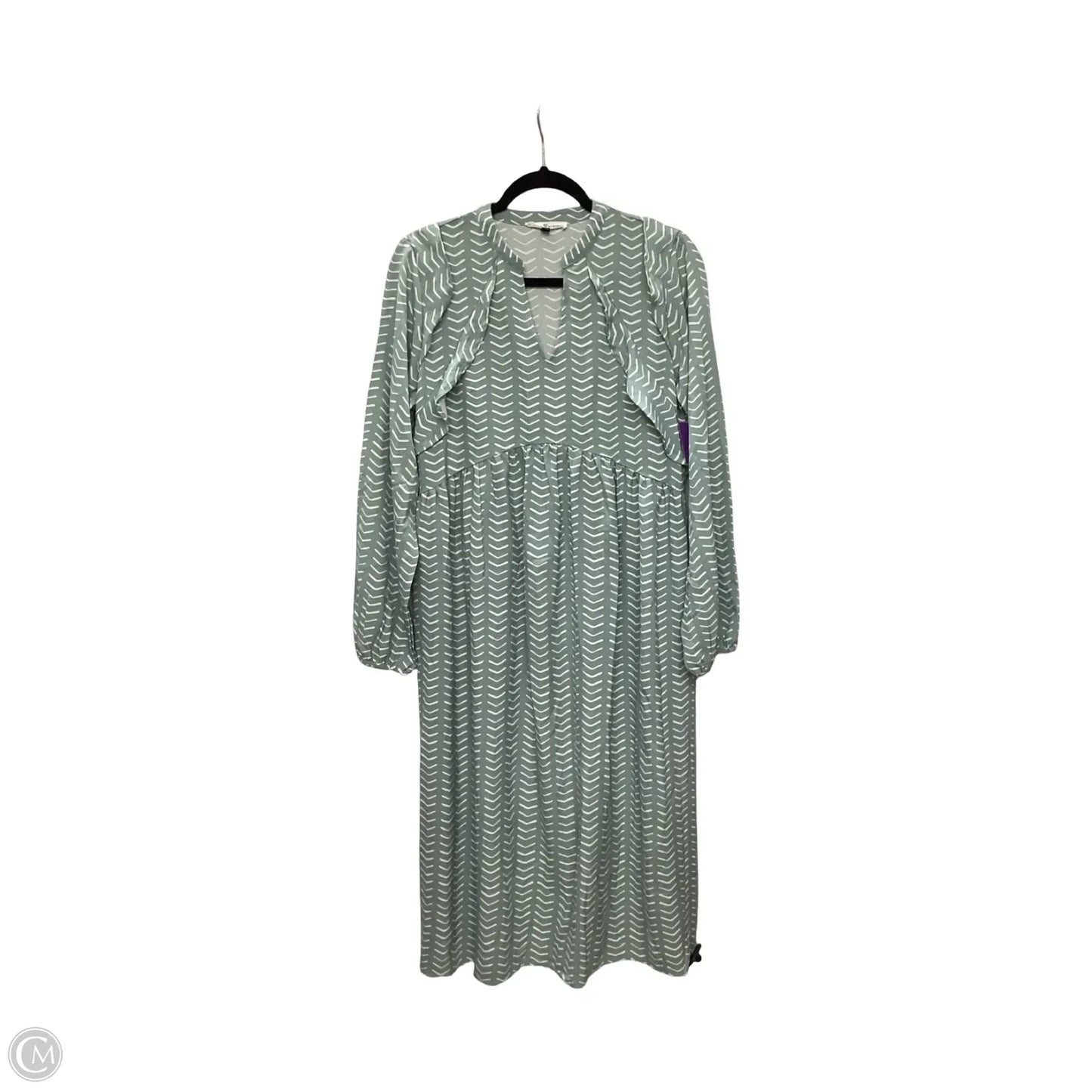 Dress Casual Midi By Michelle Mcdowell In Green, Size: M
