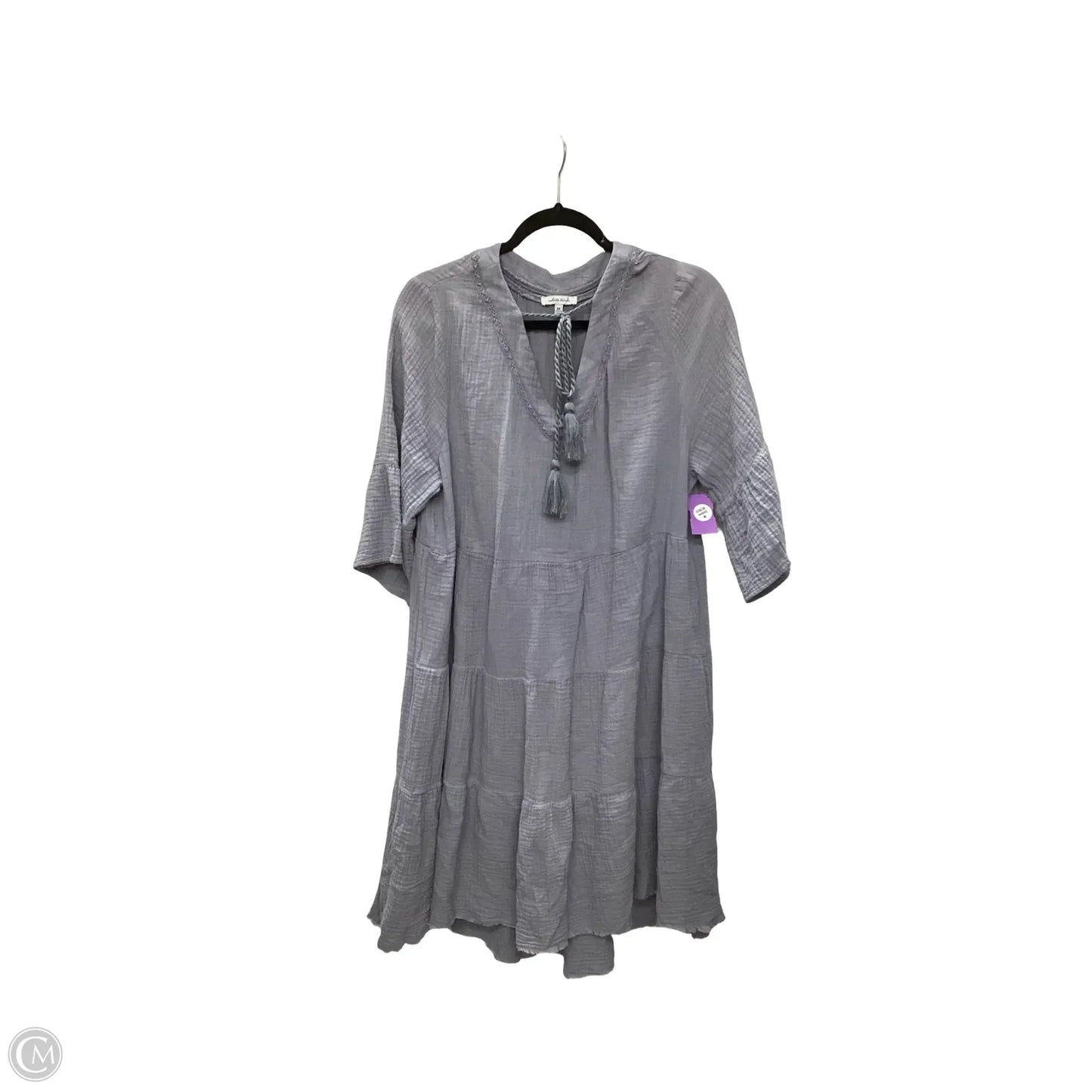 Dress Casual Midi By White Birch In Grey, Size: M