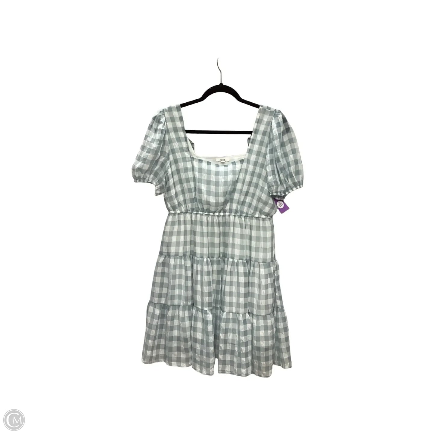 Dress Casual Short By Mine In Checkered Pattern, Size: L