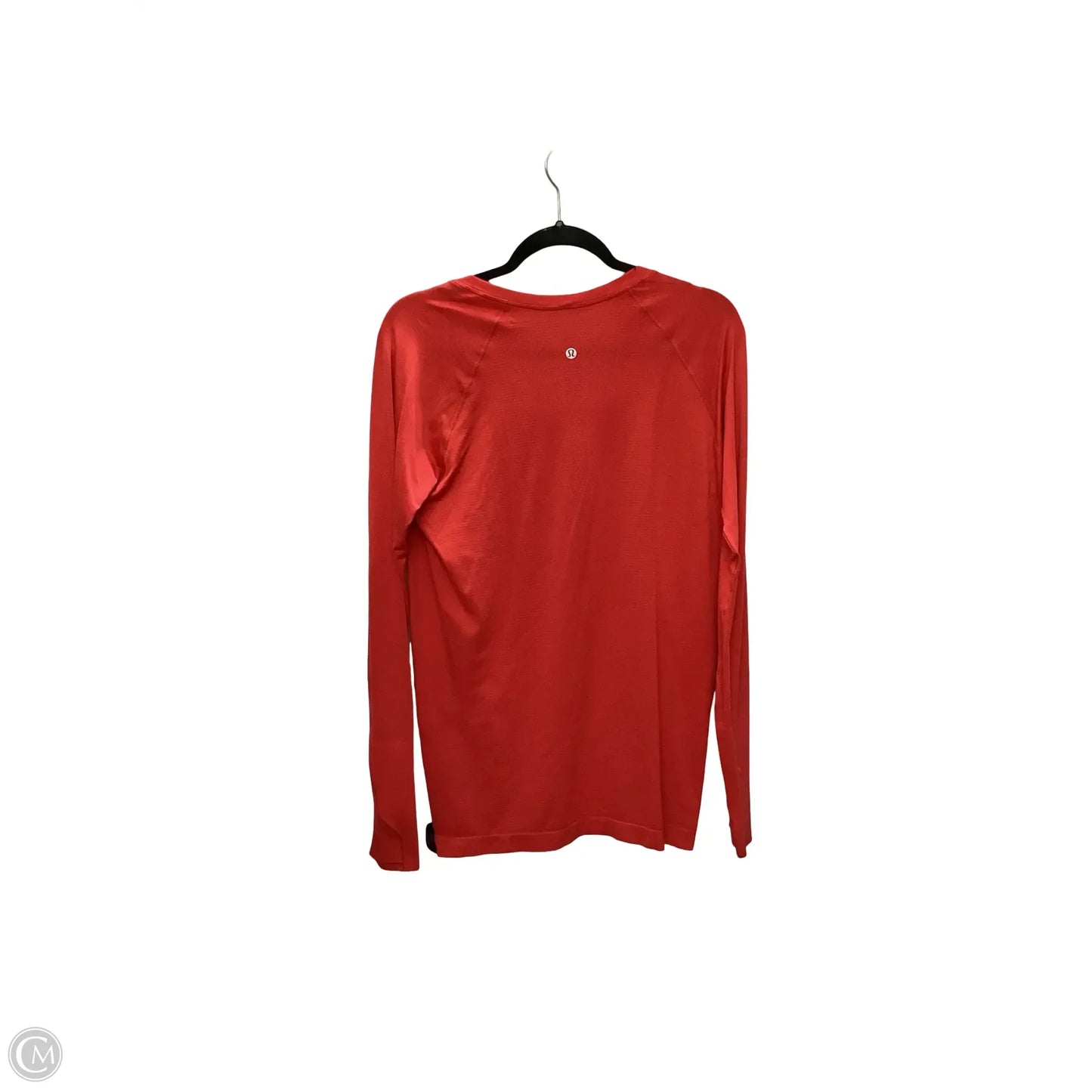 Athletic Top Long Sleeve Collar By Lululemon In Red, Size: 10
