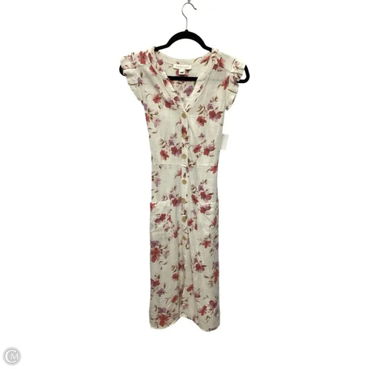 Dress Casual Midi By Monteau In Floral Print, Size: S