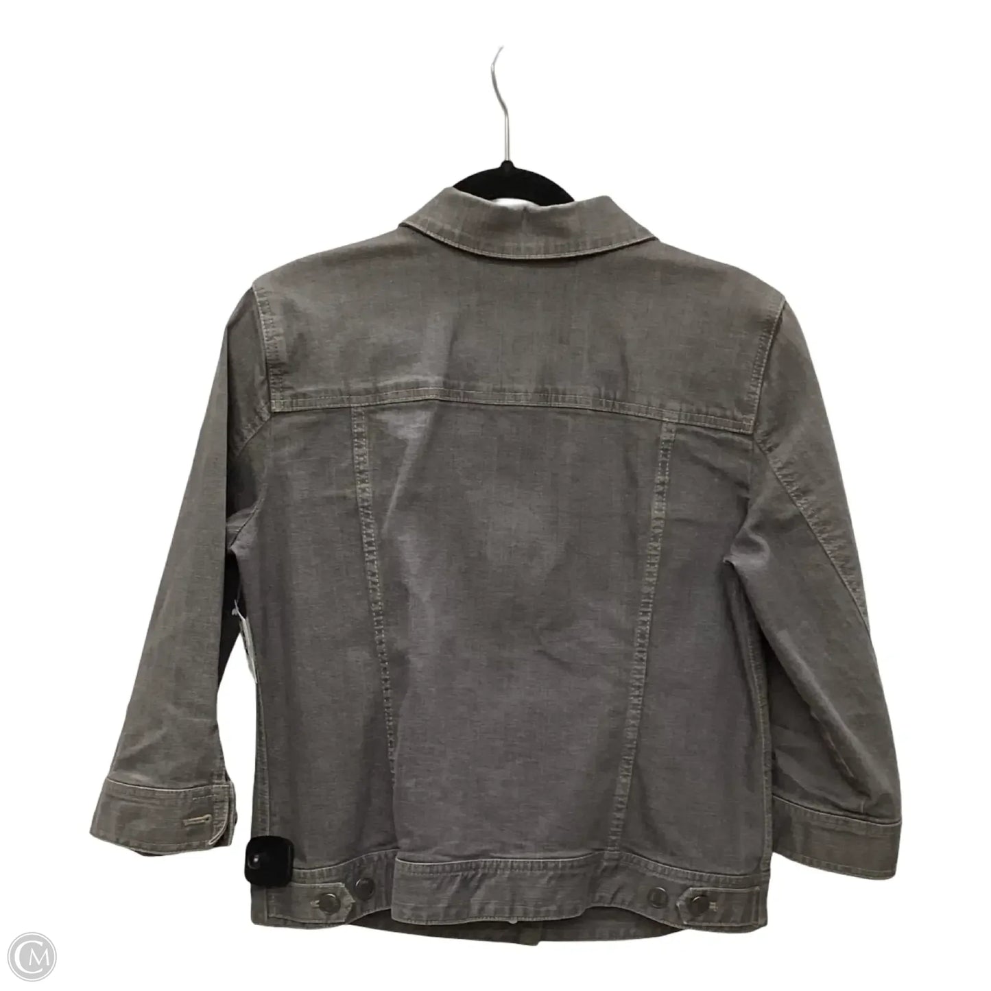 Jacket Denim By J. Jill In Grey Denim, Size: S