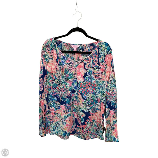 Blouse Designer By Lilly Pulitzer In Multi-colored, Size: L