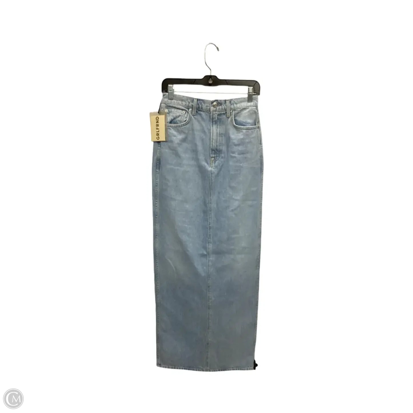 Skirt Maxi By GRLFRND In Blue Denim, Size: 6