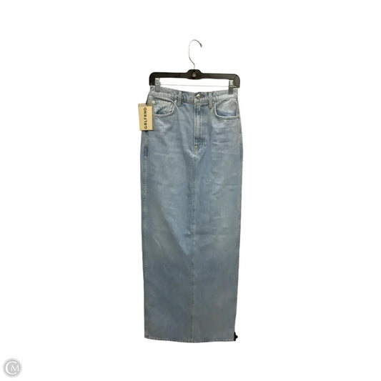 Skirt Maxi By GRLFRND In Blue Denim, Size: 6