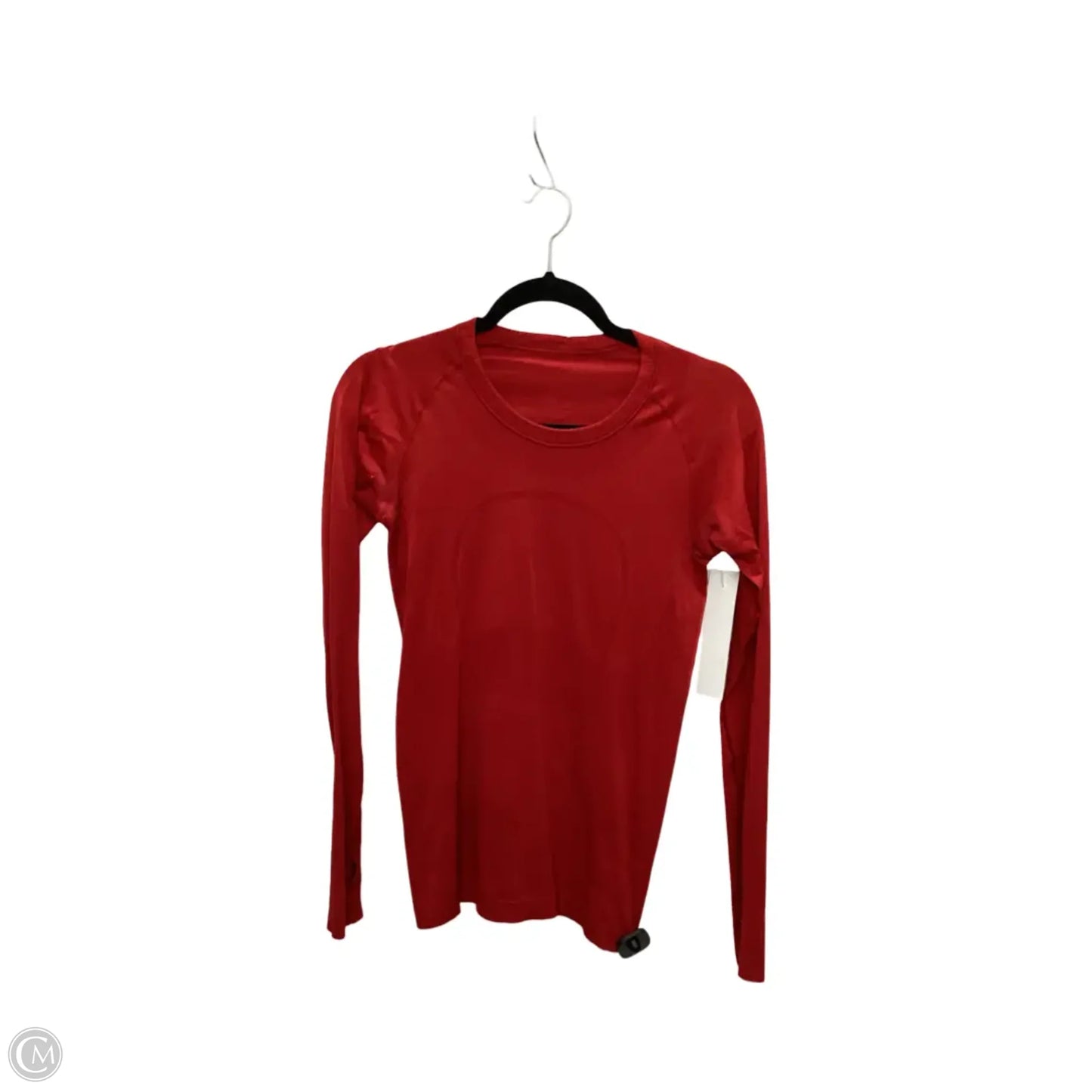 Athletic Top Long Sleeve Crewneck By Lululemon In Red, Size: 6