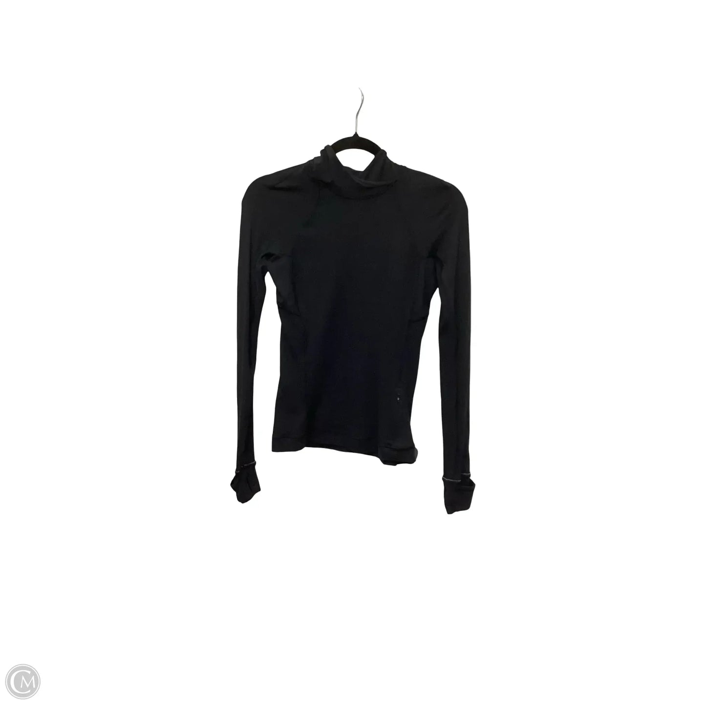 Athletic Top Long Sleeve Hoodie By Lululemon In Black, Size: 4