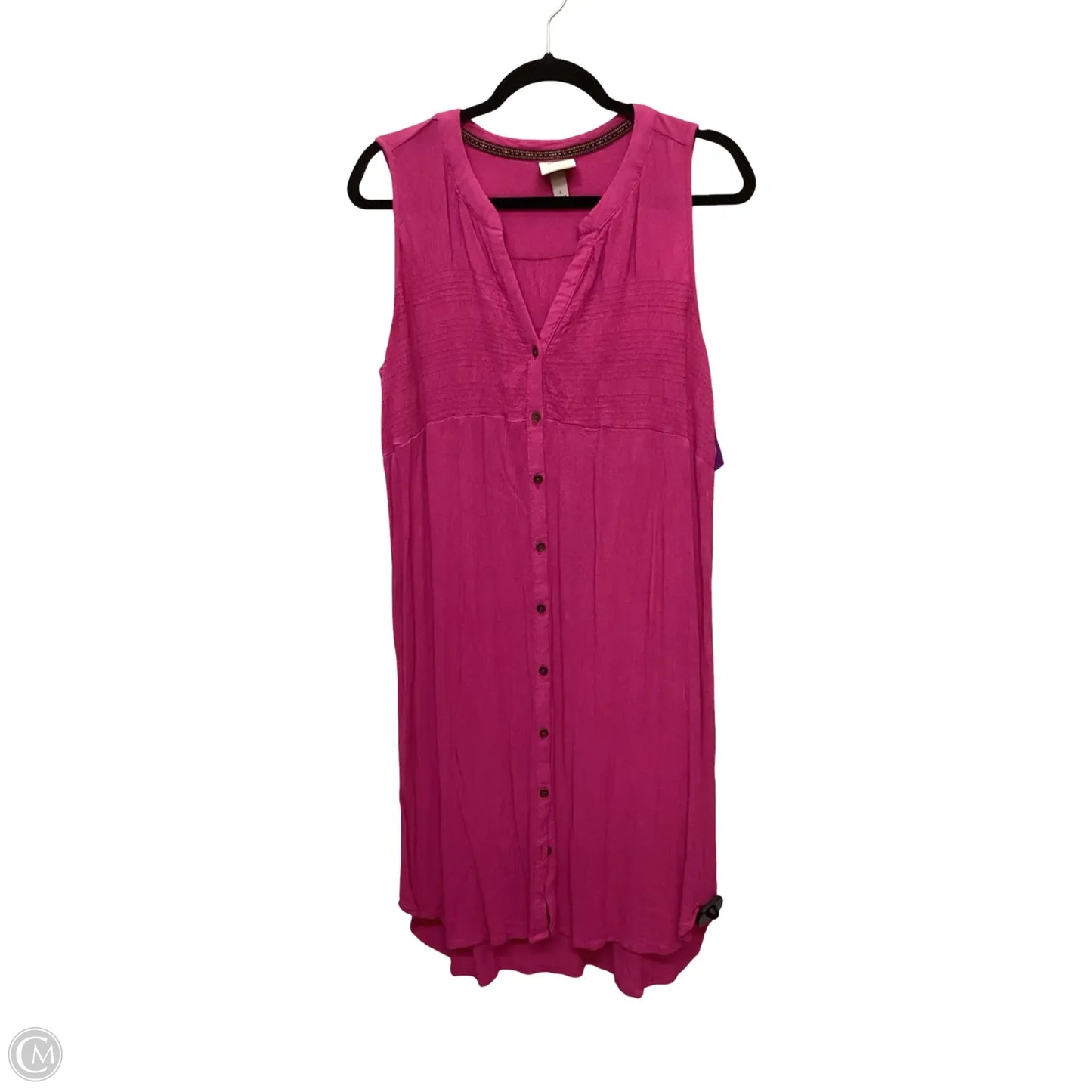 Dress Casual Short By Knox Rose In Pink, Size: L