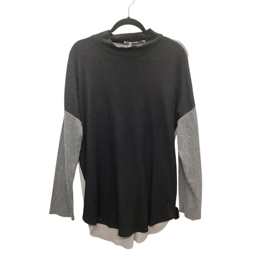 Top Long Sleeve By Calvin Klein In Black, Size: Xl