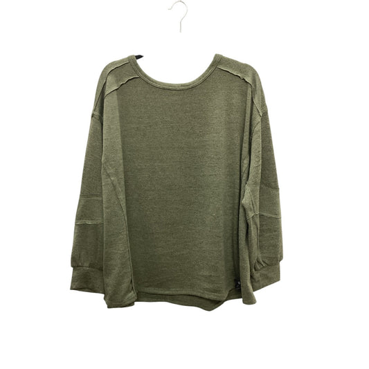 Top Long Sleeve By Andree By Unit In Green, Size: 1x