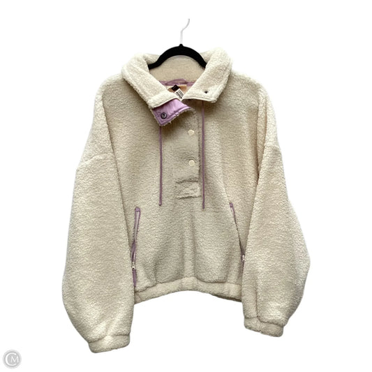 Jacket Faux Fur & Sherpa By Universal Thread In Cream, Size: Xxl