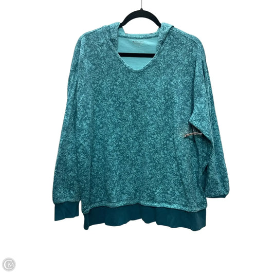 Sweatshirt Hoodie By Athleta In Blue, Size: L