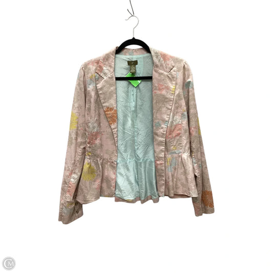 Blazer By Clothes Mentor In Pink, Size: M