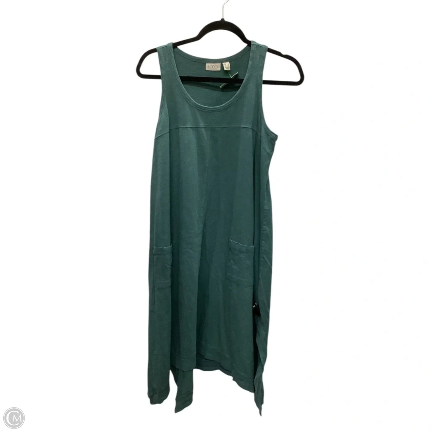 Dress Casual Midi By Logo In Green, Size: M