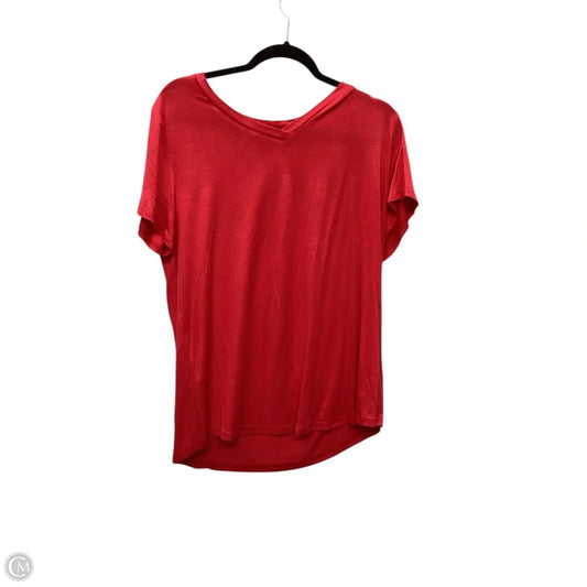 Top Short Sleeve By Clothes Mentor In Red, Size: 2x