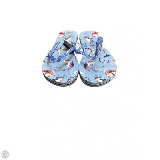 Sandals Flip Flops By Vera Bradley In Blue, Size: 9
