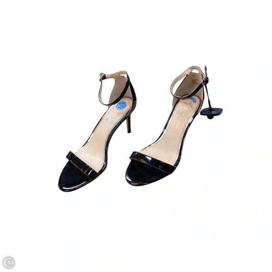 Sandals Heels Stiletto By Jessica Simpson In Black, Size: 6.5