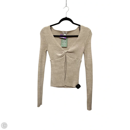 Top Long Sleeve By H&m In Beige, Size: M