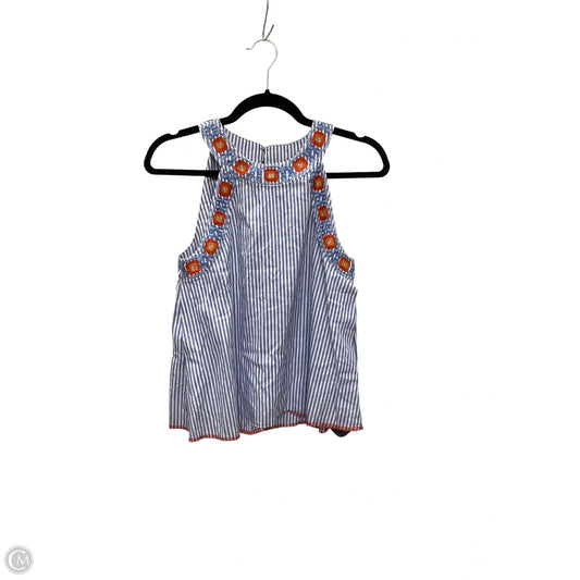 Top Sleeveless Designer By Tory Burch In Blue, Size: Xs