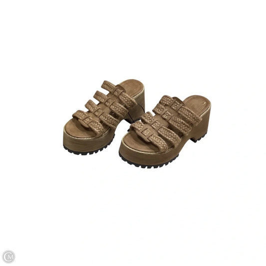 Sandals Heels Block By Matisse In Brown, Size: 8