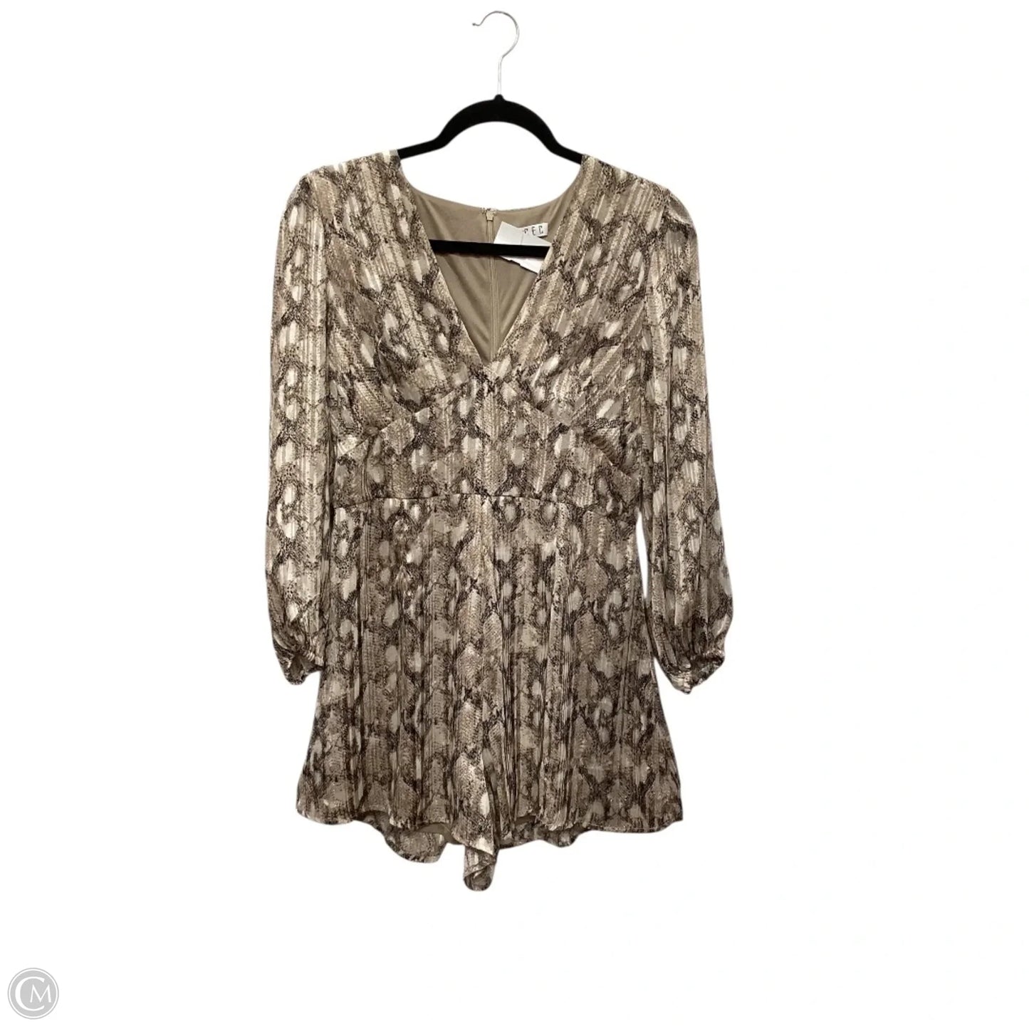 Romper By Tcec In Snakeskin Print, Size: M