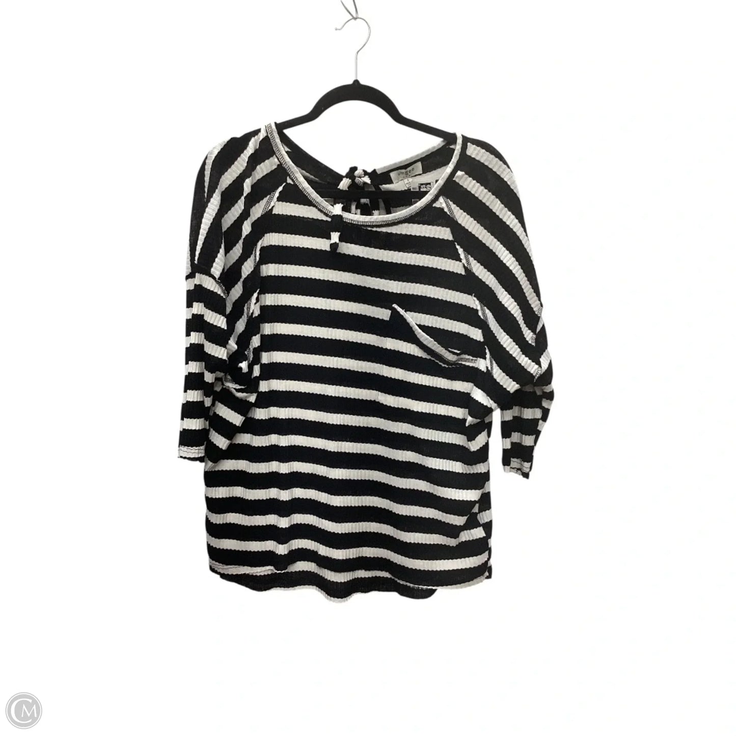 Top Long Sleeve By Umgee In Striped Pattern, Size: L