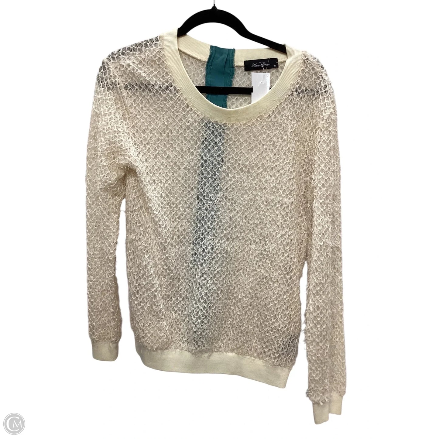 Top Long Sleeve By Anna Grace In Cream, Size: M