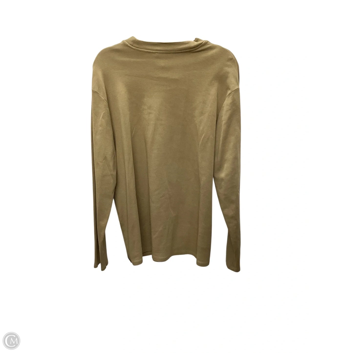 Top Long Sleeve By Zara In Tan, Size: M