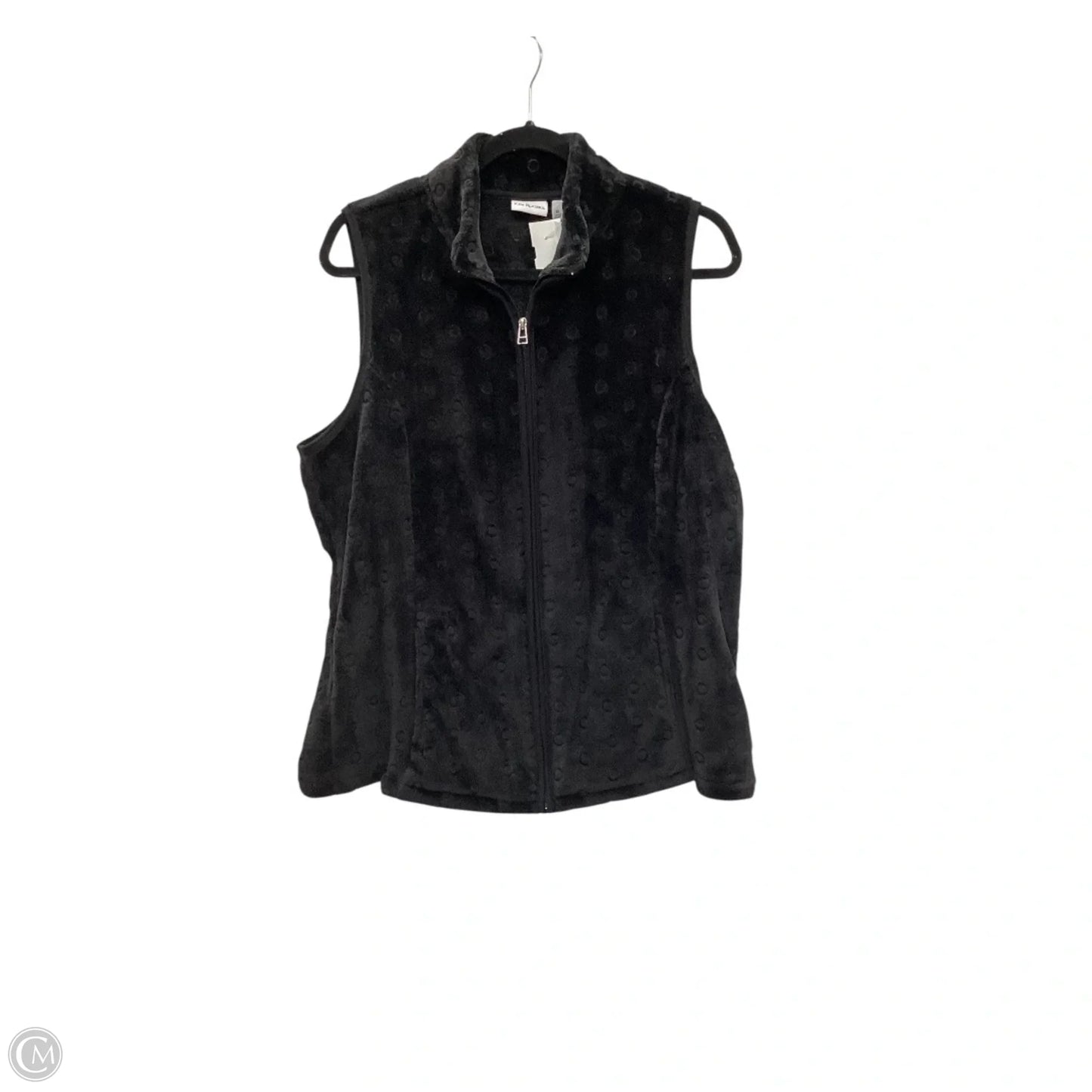 Vest Fleece By Kim Rogers In Black, Size: Xl
