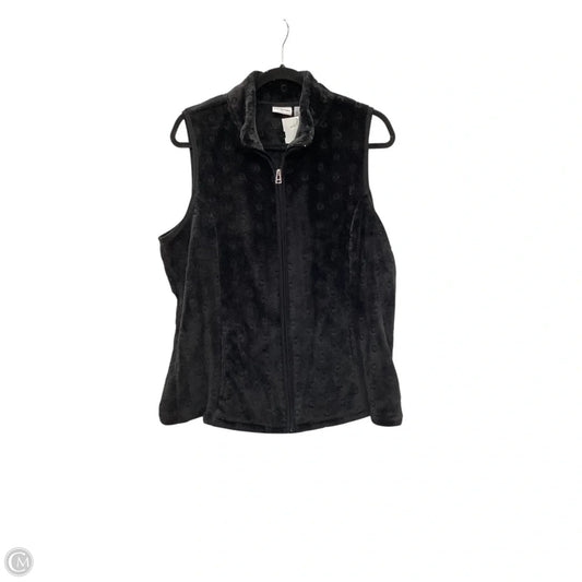 Vest Fleece By Kim Rogers In Black, Size: Xl