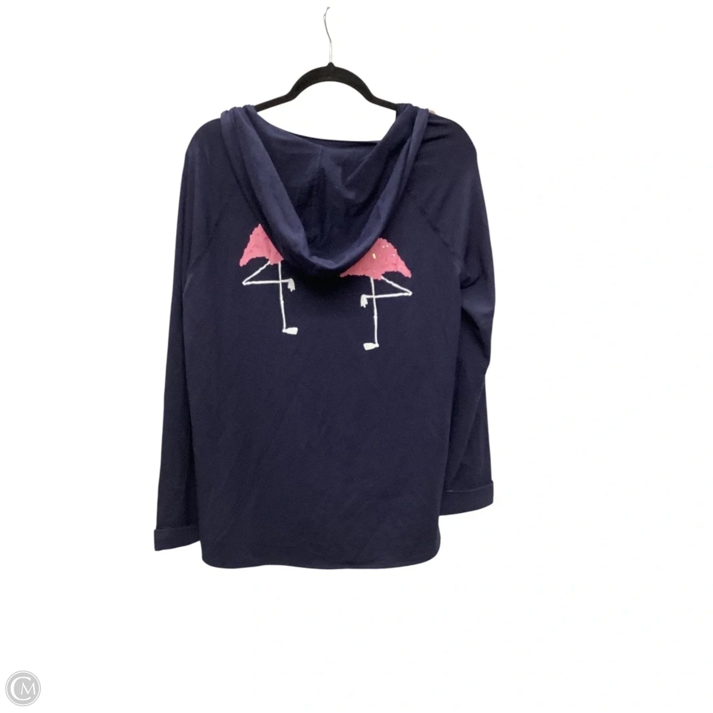 Top Long Sleeve By Crown And Ivy In Navy, Size: L