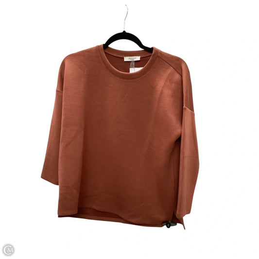 Top Long Sleeve Basic By Cable And Gauge In Orange, Size: S