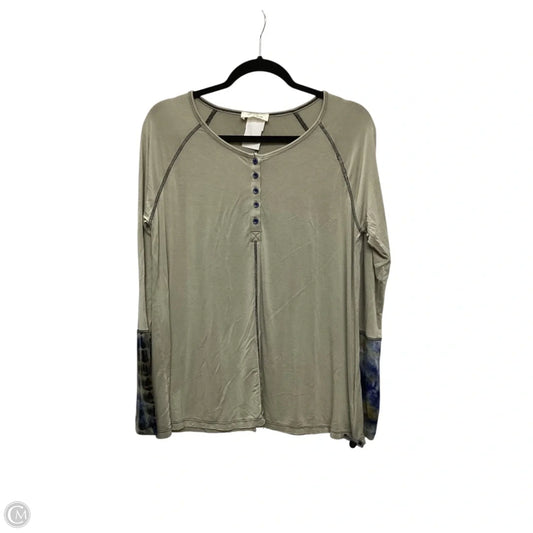 Top Long Sleeve By Clothes Mentor In Green, Size: L