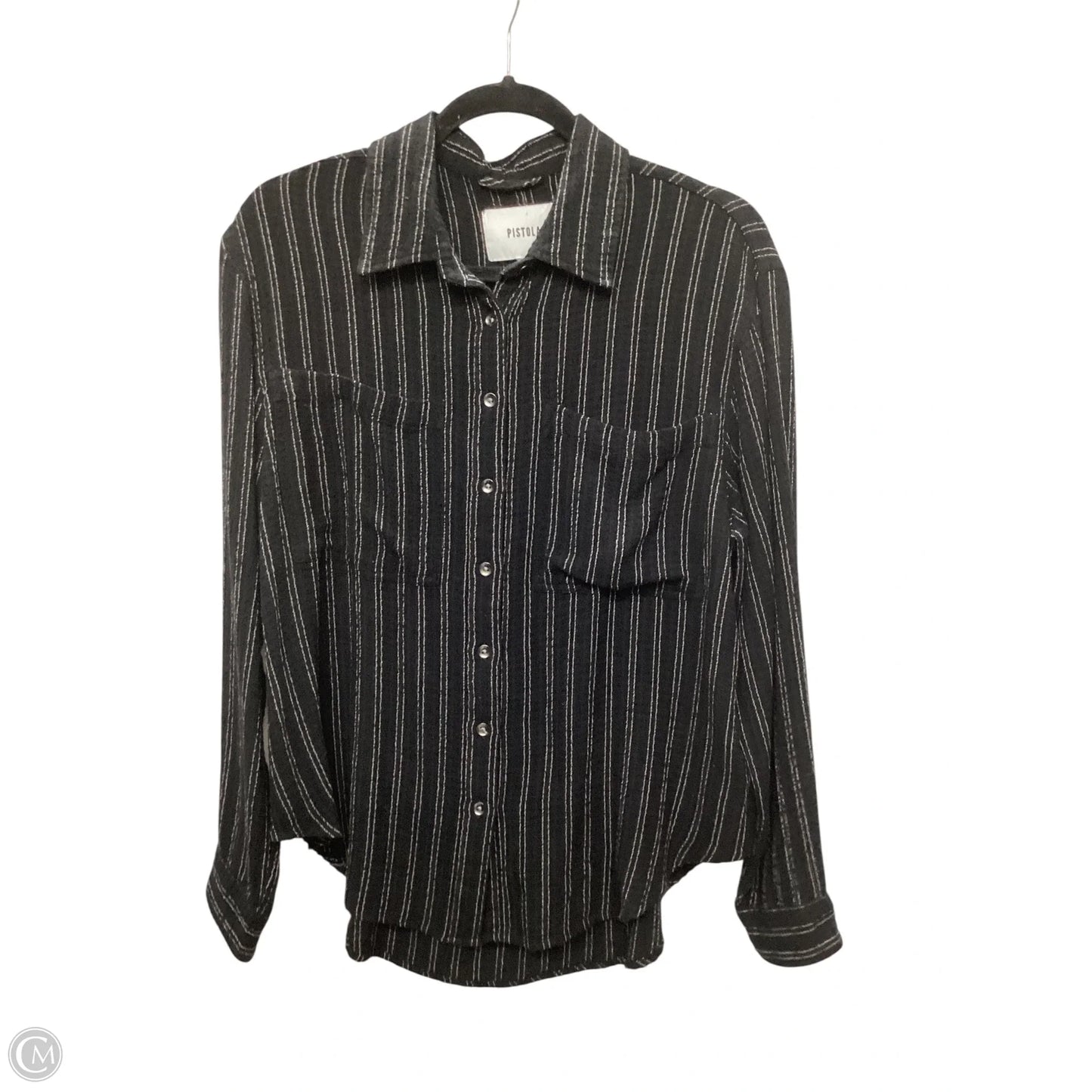 Top Long Sleeve By Pistola In Black, Size: S