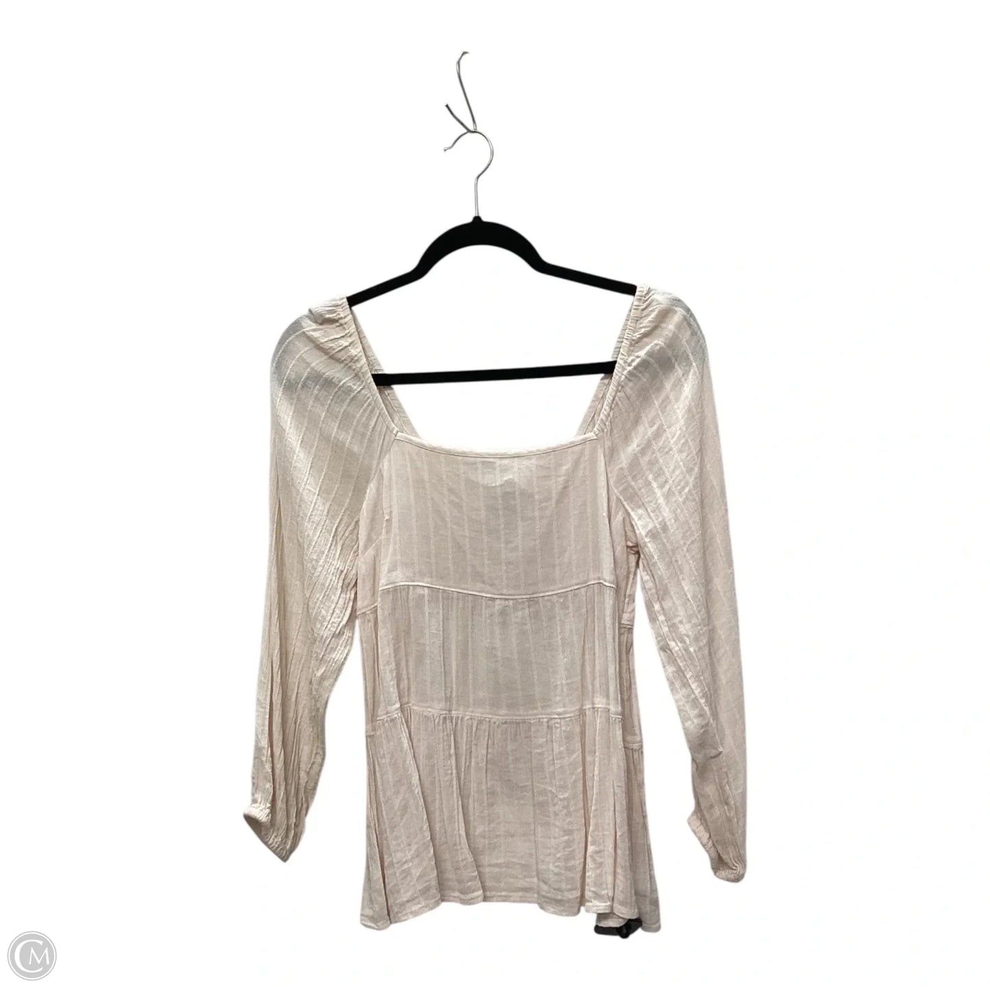 Top Long Sleeve By American Eagle In Pink, Size: S