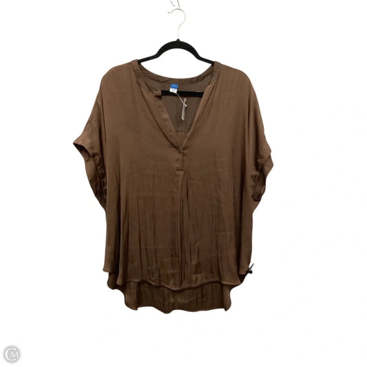 Top Short Sleeve By Old Navy In Brown, Size: 2x