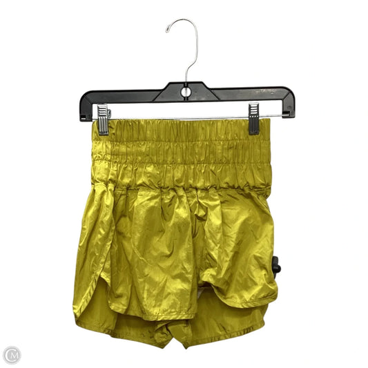 Athletic Shorts By Free People In Yellow, Size: Xs