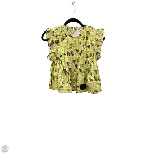 Top Sleeveless By Pilcro In Yellow, Size: Xs