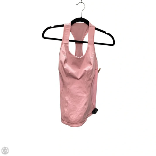 Athletic Tank Top By Lululemon In Pink, Size: 4