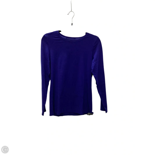Top Long Sleeve Basic By Chicos In Blue, Size: S