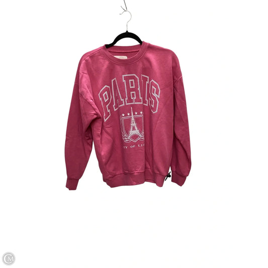 Sweatshirt Crewneck By No Boundaries In Pink, Size: M
