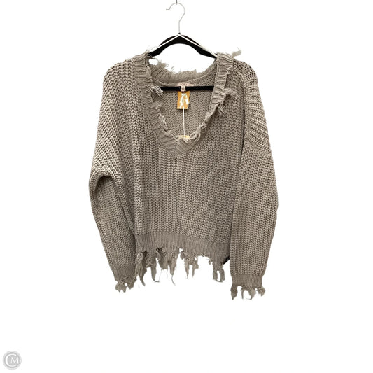 Sweater By Love Tree In Tan, Size: M